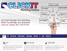 Tablet Screenshot of clickitmarketingsolutions.com